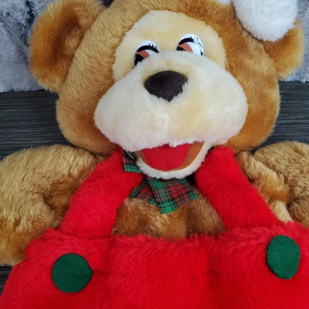 Santa's‎ Best Brown Teddy Bear Front / Rear Pocket 20